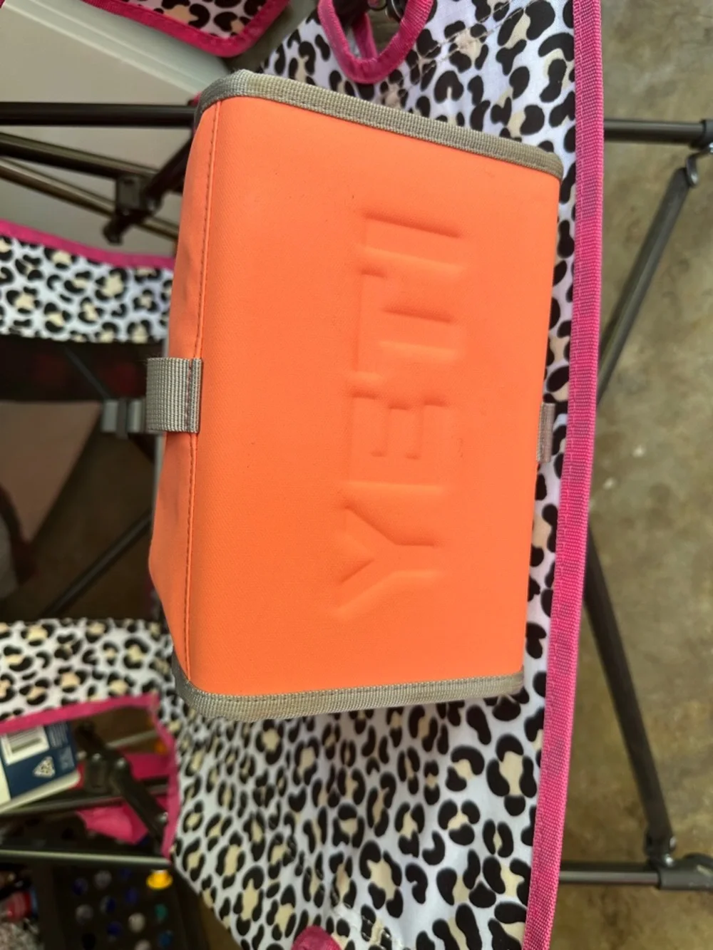 Yeti Orange Cooler Bag with Gray Trim - Picture 4 of 6